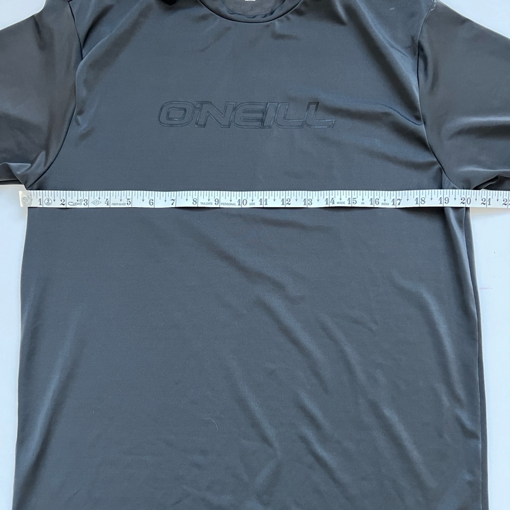 O'Neill Men's Charcoal Rash Guard shirt - Picture 3 of 4
